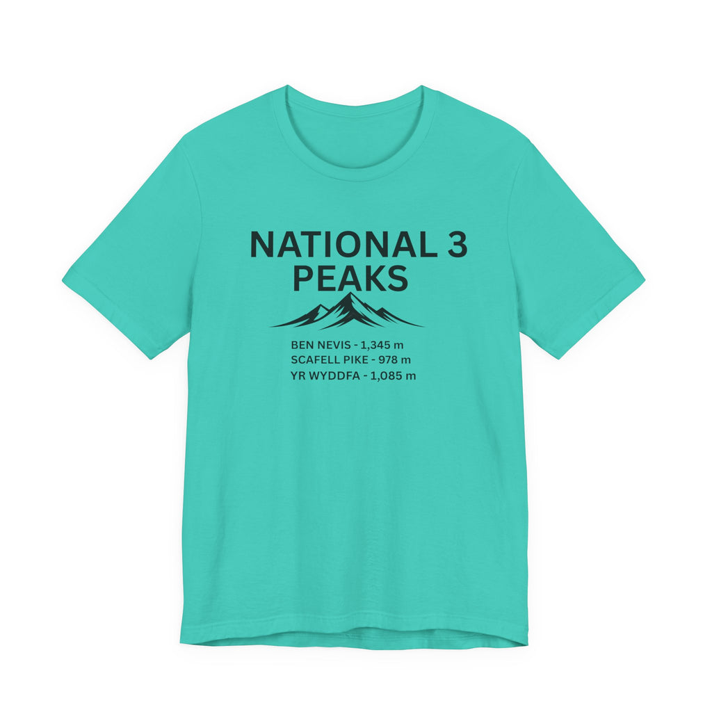 National 3 Peaks Tee — Ben Nevis, Scafell Pike & Yr Wyddfa