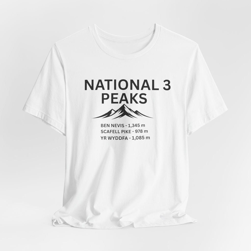 National 3 Peaks Tee — Ben Nevis, Scafell Pike & Yr Wyddfa