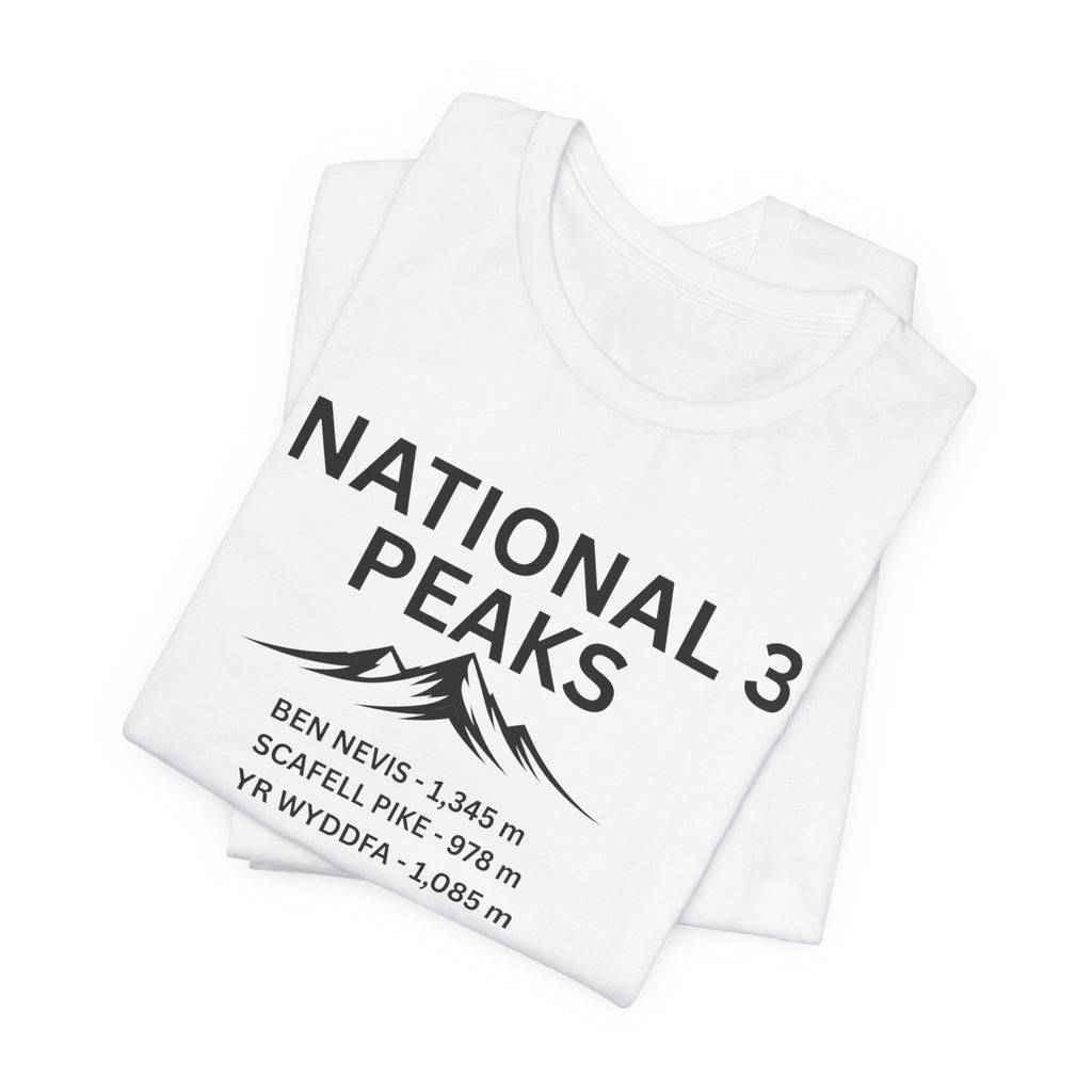National 3 Peaks Tee — Ben Nevis, Scafell Pike & Yr Wyddfa