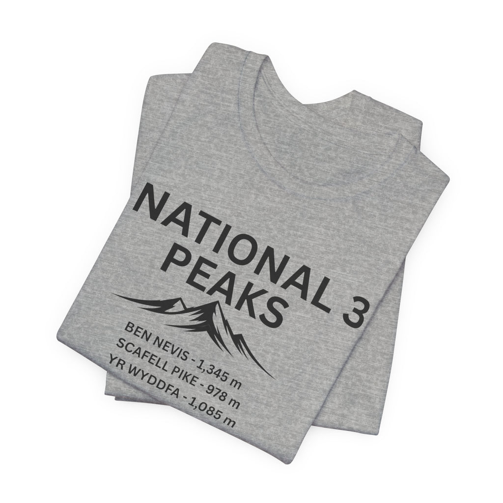 National 3 Peaks Tee — Ben Nevis, Scafell Pike & Yr Wyddfa