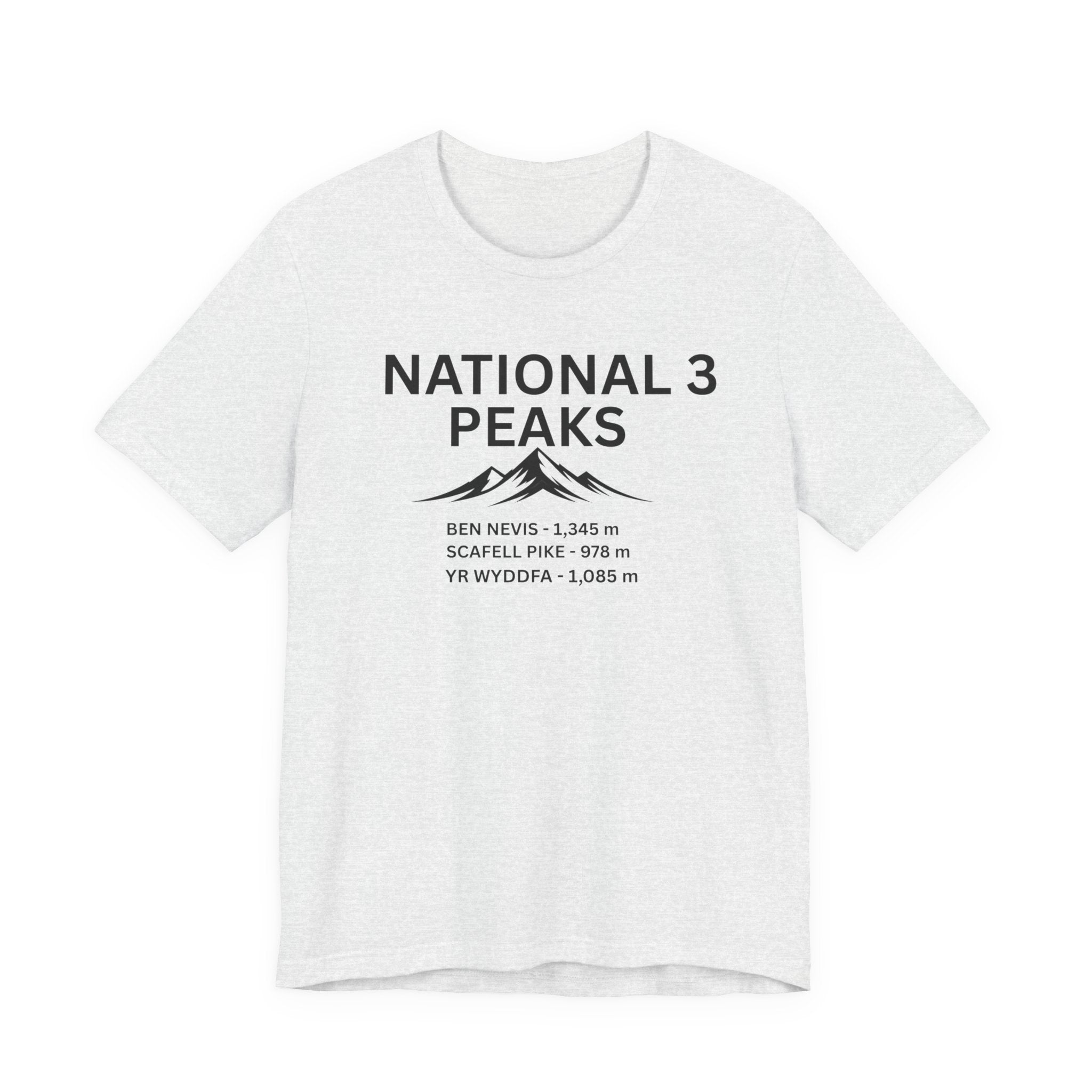 National 3 Peaks Tee — Ben Nevis, Scafell Pike & Yr Wyddfa