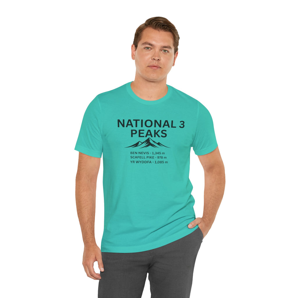 National 3 Peaks Tee — Ben Nevis, Scafell Pike & Yr Wyddfa