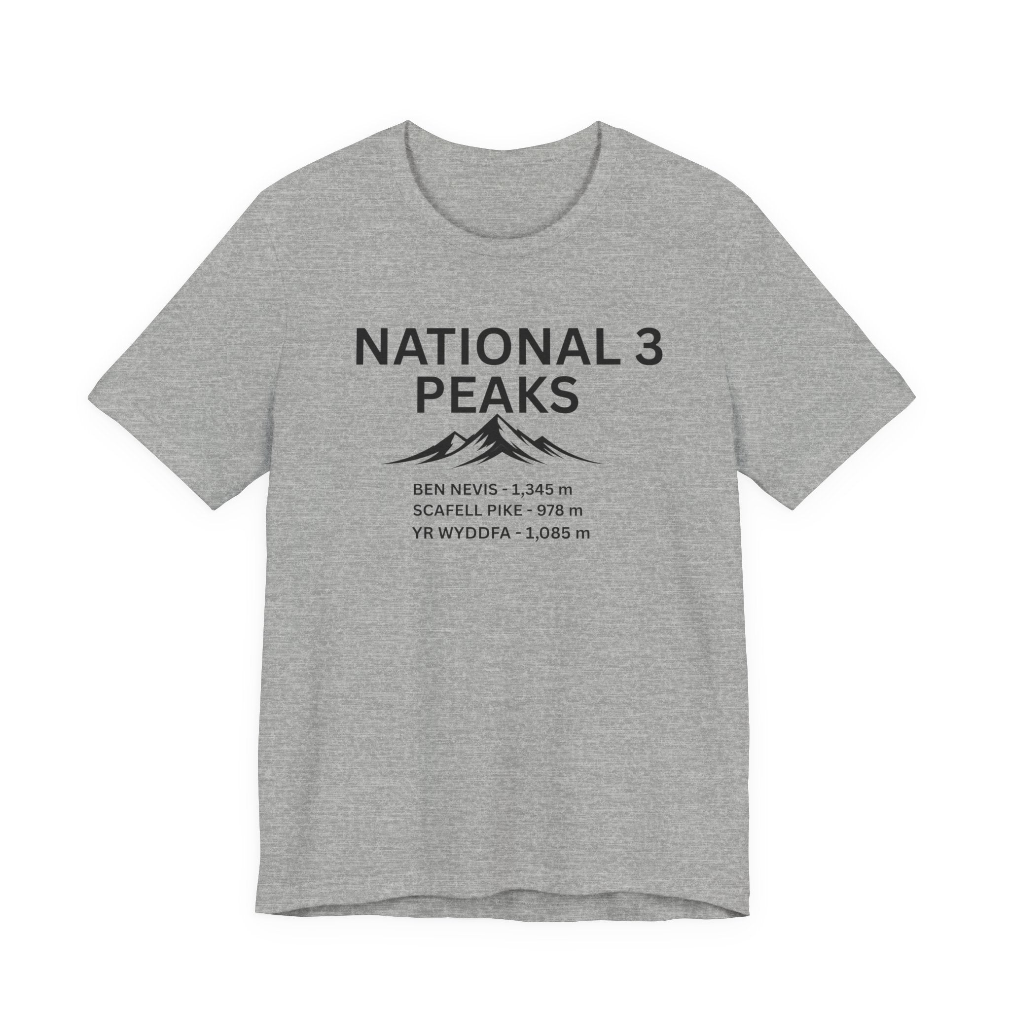 National 3 Peaks Tee — Ben Nevis, Scafell Pike & Yr Wyddfa