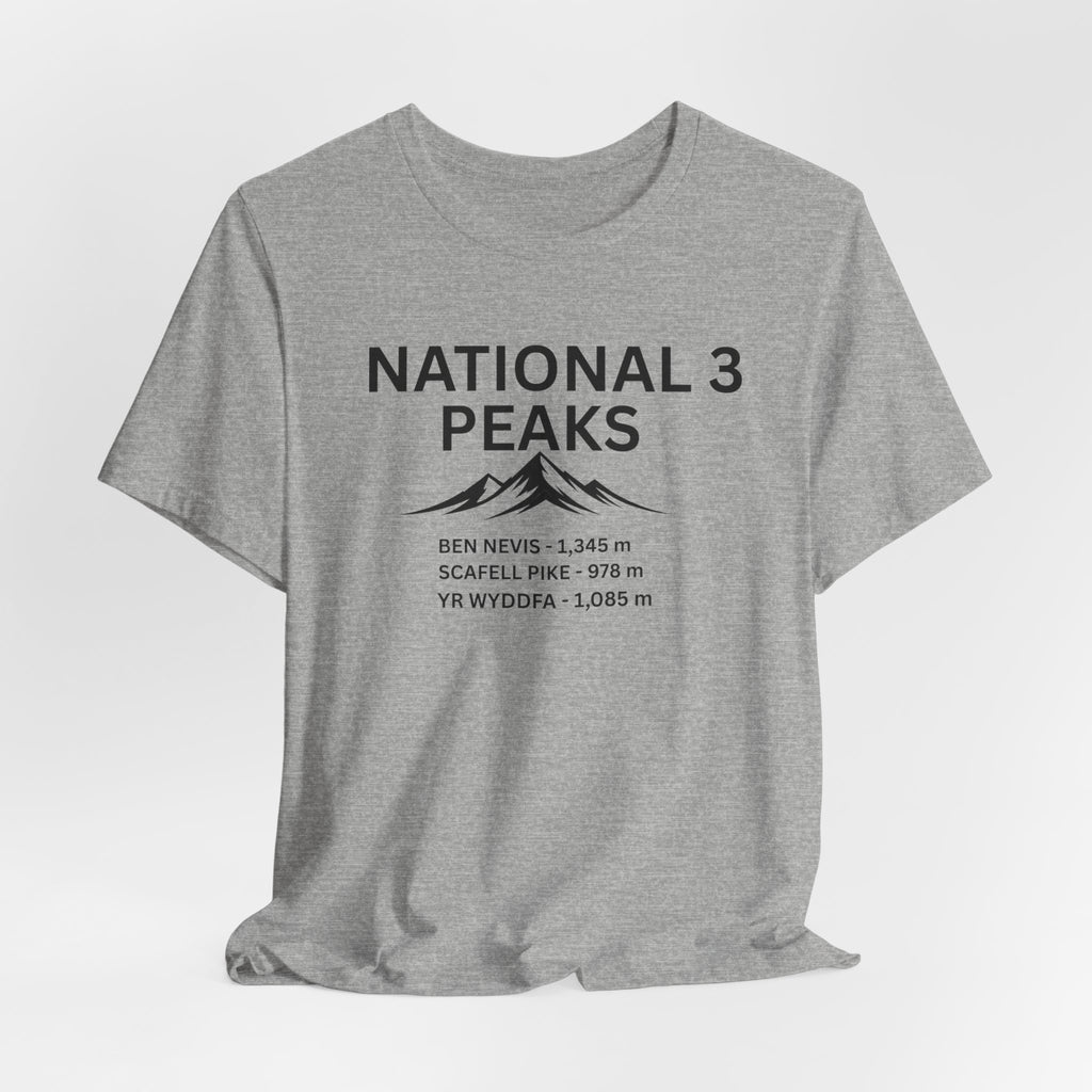 National 3 Peaks Tee — Ben Nevis, Scafell Pike & Yr Wyddfa
