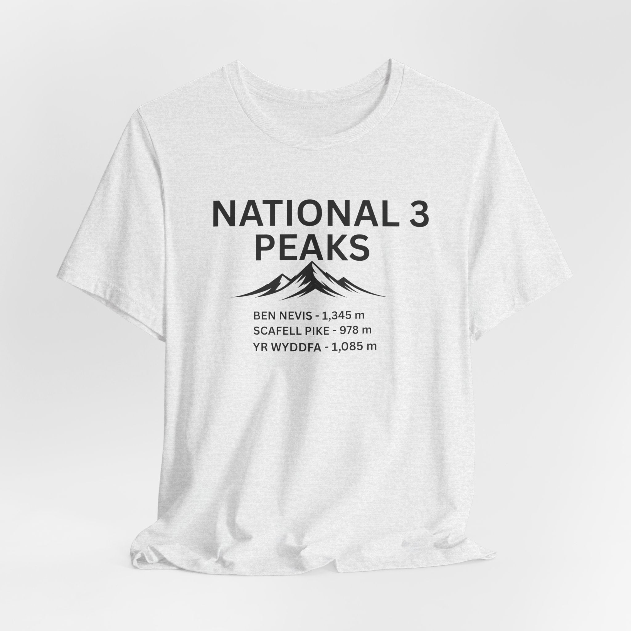 National 3 Peaks Tee — Ben Nevis, Scafell Pike & Yr Wyddfa