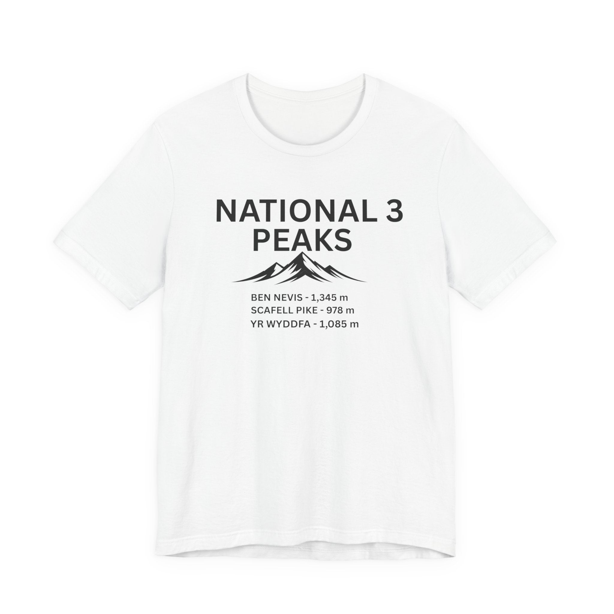 National 3 Peaks Tee — Ben Nevis, Scafell Pike & Yr Wyddfa