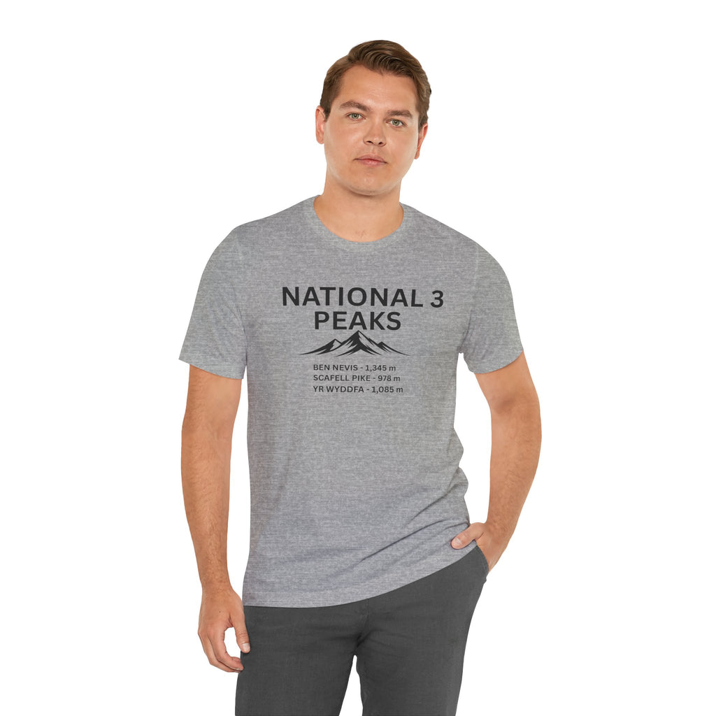 National 3 Peaks Tee — Ben Nevis, Scafell Pike & Yr Wyddfa